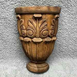 Pier 1 Solid Wood Corbel Wall Shelf Vintage Ornate Hollywood Regency